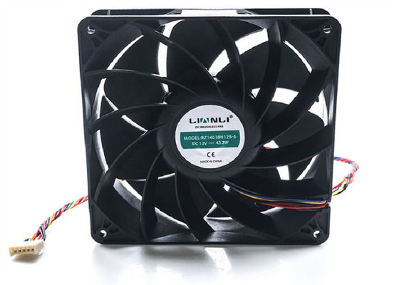 140*140*38mm 12v 14038 Mining Rig Cooling Fans High Power For Avalon